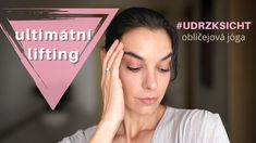 a woman holding her head in front of her face with the words ultimate lifting above her head