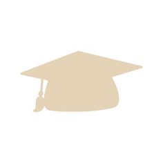 a white graduation cap with a tassel hanging from it's side, on a white background