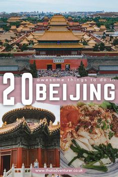 an aerial view of the forbidden city and surrounding buildings with text overlay that reads, 20 bejejung