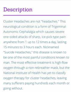 Cluster Headache Causes, Intercranial Hypertension, Migraine Remedies