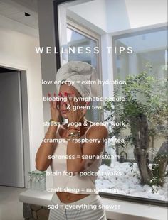 hydrate water green tea yoga breath work sauna podcast magnesium shower wellness health girl tiktok Talking To Water, Sauna Aesthetic, Femininity Tips, Breath Work, Inner Health, Beauty Routine Tips, Feminine Health, Self Care Bullet Journal, Things To Do When Bored