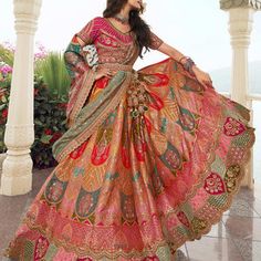 Buy Pista Green Embroidered With Embellished Georgette Pant Suit Set Online - KARMAPLACE – Karmaplace Tulle Shawl, Multicolor Wedding, Blouse Lehenga, Pretty Skirts, Embroidered Bodice, Half Sleeve Blouse, Lehenga Blouse, Bridal Lehenga Choli