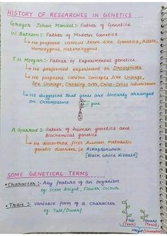 Genetics hand written notes sir asad Biology Tricks, Biotechnology Notes, Diagram Notes, Neet Notes, Hand Written Notes