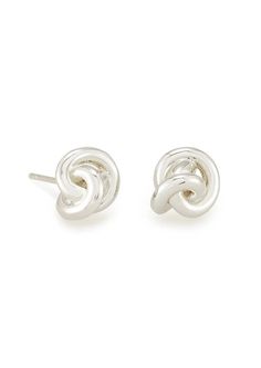 Beautiful and meaningful, knots have been used in jewelry design to represent love and unity since antiquity. The Presleigh Love Knot Stud Earrings in Bright Silver feature our take on the technique in an understated set perfect your ear stack. Whether gifted to a loved one or chosen by you, these stud earrings are an everyday reminder of the strength of love in its many forms. We know you'll enjoy the subtle romance the Presleigh Stud Earrings bring to the everyday. Silver Knot Earrings, Everyday Reminder, Kendra Scott Silver, Knot Stud Earrings, Knot Studs, Ear Stack, Knot Earrings, Love Knot, Knot