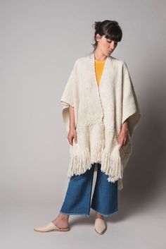 Wool cape Bohemian Handwoven Wool Poncho, Cozy Wool Poncho Cape, Handwoven Wool Poncho For Fall, Handwoven Alpaca Poncho For Fall, Fall Handwoven Alpaca Poncho, One Size Wool Poncho Cape, One Size Wool Poncho Shawl, Wool Cape Poncho One Size, Bohemian Wool Cape Outerwear