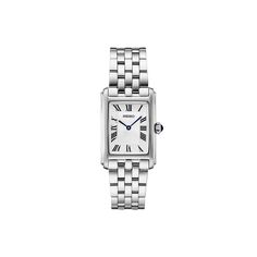 Add a classic touch to your style with this Seiko Women's Essentials White Dial Stainless Steel Watch. Click on this JEWELRY & WATCHES GUIDE to learn about fit, styles, materials and more! Add a classic touch to your style with this Seiko Women's Essentials White Dial Stainless Steel Watch. Click on this JEWELRY & WATCHES GUIDE to learn about fit, styles, materials and more! FEATURES Style: luxury Includes: Watch, Box, Instruction BookletDISPLAY Dial type: matte Face cover material: Hardlex crys Womens Silver Watch, Dainty Silver Watch, Silver Watch Women, Seiko Watches Women, Silver Watches, Watches Silver, Silver Watches Women, Personal Color, Watches Women