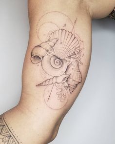 a woman's leg with a tattoo on it and an eye in the middle