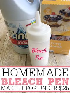 homemade bleach pen made it for under $ 2 25 with only 3 ingredients