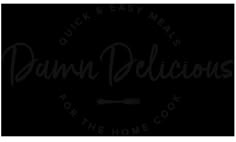 the logo for quick and easy meals, dama deliciouss to the home cook