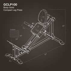 the glp - 100 compact leg press