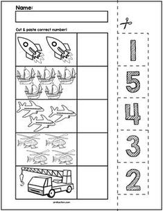 the worksheet for numbers 1 - 3 is shown in this printable version