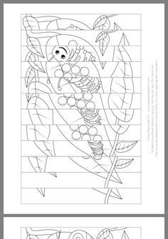 two coloring pages with the words love and an image of a bird on a branch