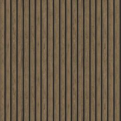 a wooden wall with vertical slats in brown and black colors, as well as the top