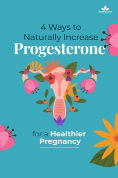 the cover of four ways to naturally increase progesterone for a healthier pregnant