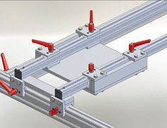 an image of a metal object that is in the process of being built and assembled