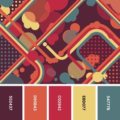 the color scheme for an abstract design