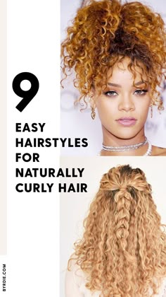 Ponytail Hairstyles For Thick Curly Hair, Curly Hair Dues Hairstyles, Casual Updos For Long Curly Hair, Work Updo Curly Hair, Medium Curly Hairstyles Wedding, Fancy Styles For Curly Hair, How To Style Next Day Curly Hair, Easy Wedding Guest Hairstyles For Curly Hair, Braids For Thick Curly Hair