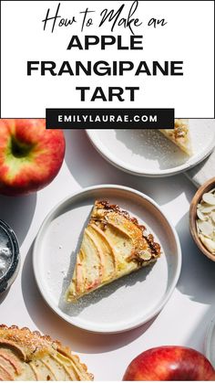 how to make an apple franigiane tart with the title overlay