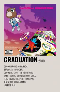 the cover art for graduation 2007, featuring an image of a cartoon character flying through the air