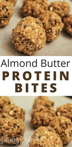 an image of almond butter protein bites