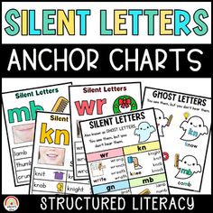 an anchor chart with the words silent letters