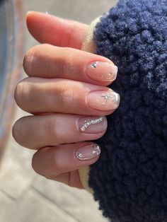 Silver Nail Designs, Hello Nails, Silver Nail, Minimal Nails, Glow Nails, Pretty Gel Nails, Holiday Glam, Nails Only, Jelly Nails