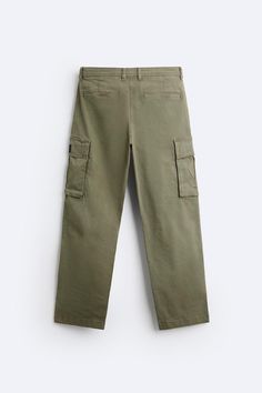 RELAXED FIT CARGO PANTS - Khaki | ZARA United States Soul Branding, Fit Cargo Pants, Relaxed Fit Pants, Zara Australia, Kids Rain, Sweater Blazer, Cardigan Sweater Jacket, Shirt Blouses Tops, Fitted Trousers