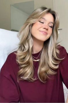 Wispy Hair, Cute Hairstyle, Hairstyles For Layered Hair, Blonde Hair Inspiration, Hair Stylies, Haircuts Straight Hair, Long Blonde, Long Blonde Hair