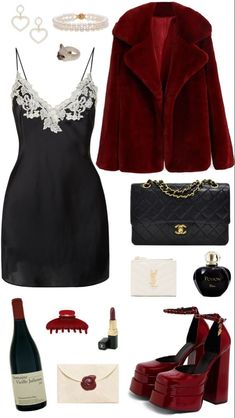 Old Money Red Dress, Venus In Aries Style Aesthetic, Aries Style Outfits, Aries Venus Aesthetic Outfits, Aries Venus Outfits, Estilo Vamp, Venus In Aries Style, Capricorn Outfits, Scorpio Venus Style