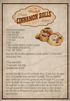 a recipe for cinnamon rolls on parchment paper