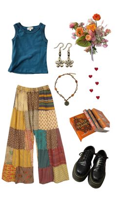 Summer Outfits Collage, Cute Christmas Outfits, Boho Summer Outfits, Funky Outfits, Europe Fashion, Hippie Outfits, Boho Summer, Types Of Fashion Styles