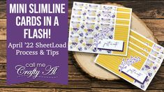 mini slimline cards in a flash