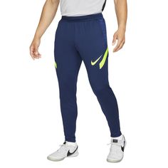 Nike Dri-FIT Strike 21 Soccer Training Pants Men's Size Large Here is a brand new pair of Nike Dri-FIT Strike 21 Soccer Training Pants (Style #CW5862 492) in a men's size Large. The Nike Dri-FIT Strike pant is made of sweat-proof stretch fabric in a contoured cut so that nothing stands between you and the ball. Zippers at the bottom of the legs make it easy to transition from the locker room to the field. Fabric with Dri-FIT technology wicks away perspiration to provide faster evaporation to hel Nike Running Pants, Soccer Pants, Mens Dress Socks, Nike Fit, Nike Joggers, Mens Soccer, Jogging Bottoms, Running Pants, Training Pants