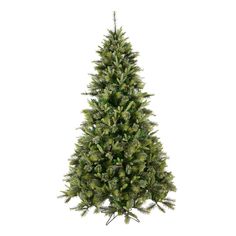 a green christmas tree on a white background