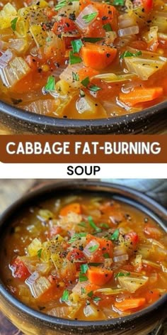 Cabbage Fat-Burning Soup: A Light and Nourishing Delight Cabbage Soup Crockpot, Cabbage Soup Diet Plan, Cabbage Fat Burning Soup, Recipe Cabbage, Cabbage Soup Diet Recipe, Fat Burning Soup, Belly Fat Burning, Low Calorie Soup, Cabbage Soup Recipes