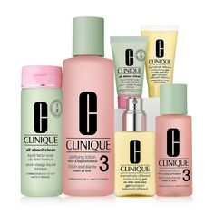 The Clinique Great Skin Everywhere 3-Step Skin Care Set for Oily Skin is a comprehensive skincare routine designed to help you achieve clear, healthy skin at home and on the go. This set includes Cliniques iconic 3-Step System tailored specifically for oily skin, featuring the Liquid Facial Soap to cleanse, the Clarifying Lotion to exfoliate and remove excess oil, and the Dramatically Different Moisturizing Gel to hydrate without adding shine. With both full-sized and travel-sized versions of ea Shower Routine List, Shower Routine Steps, Shower Routine Products, Skincare Challenge, Skincare Planner, Routine List, Pimples Under The Skin, Skincare Items, Anti Aging Body