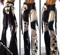 Traje Cowgirl, Fashion Alternative, Heavy Metal Fashion, Wrestling Gear, Ruched Leggings, Metal Fashion, Silver Lace, Alternative Clothing, Drawing Clothes