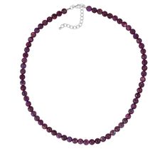 (Purple) reign supreme in trend-right style with this beaded necklace in your jewelry box. Cheap Purple Necklaces With Round Beads, Cheap Purple Necklaces With Faceted Beads, Sterling Silver Beaded Purple Necklace, Purple Amethyst Round Beads Necklace, Purple Multi-strand Beaded Necklace, Purple Turquoise, Turquoise Bead Necklaces, Purple Reign, Turquoise Beads