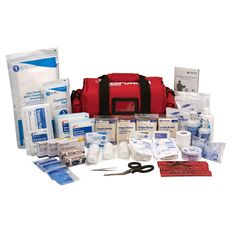 "Buy the First Aid Only® First Responder Kit with Large Fabric Bag, 158 Pieces at Michaels. com. Use this 158-piece kit to keep EMTs and first responders armed with the essential first aid supplies to respond to any emergency. The durable bag features a handle and shoulder strap for effortless mobility in all situations. Be ready to administer on-site first aid with this emergency response bag. Use this 158-piece kit to keep EMTs and first responders armed with the essential first aid supplies t Emergency First Aid Kit, Emergency Blanket, Emergency Bag, Waterproof Tape, Cleansing Pads, First Aid Supplies, Emergency Response, Cpr, Zippered Pouch