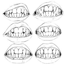 the steps to draw mouth shapes