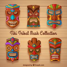 Discover thousands of Premium vectors available in AI and EPS formats Surf Vintage, Hawaiian Party Decorations, Mask Collection, Luau Theme Party, Luau Birthday Party