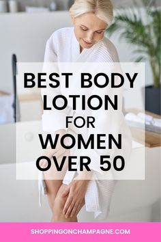 Aging skin has different needs and suddenly your old lotions and creams don't work anymore! Here are the best body lotions for women over 50 dealing with menopause, wrinkled skin, crepey skin on arms and legs, dry skin, to have glowing skin, and including inexpensive drug store options. Diy Lotion For Crepey Skin, Best Body Lotion For Dry Skin, Best Body Lotion For Glowing Skin, Aging Skin Remedies, Dry Body Skin, Best Lotion For Dry Skin, Best Body Lotion, Skin Firming Lotion, Regular Skin Care Routine