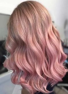 rose gold hair, rose gold hair colors, rose gold hair dye Gold Ombre Hair, Rose Gold Hair Color Ideas, Gold Hair Color Ideas, Grey Balayage, Rose Gold Hair Ombre, Gold Hair Dye, Rose Gold Hair Dye