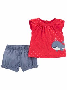 Carters Baby Clothes, Disney Baby Clothes, Summery Outfits, Top And Bottom Set, Girls Clothing Online, Kids Dress Wear, Top And Pants Set, Carters Baby