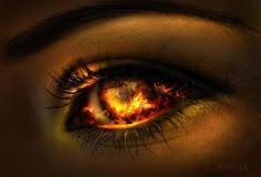 an eye with the caption sometimes the fire you see in her eyes burns from within soul she is the survivor of more battles than one would ever believe