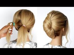 French Roll Hairstyle, Hair Updos Tutorials, French Roll, Roll Hairstyle, Short Homecoming Hair, French Twist Hair