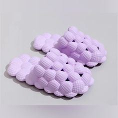 Brand New Sealed In Package Lavender Bubble Slides Size 7 , 8 Bubble Slide Slippers, Buble Shoes, Lavender Ugg Slides, Bubble Gummers Shoes, Bubble Slippers With Charms, Bubbles Slides, Purple Bubbles, Bubble Slides, Slides Slippers