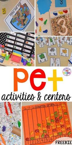 pictures of activities and centers for preschool to play with