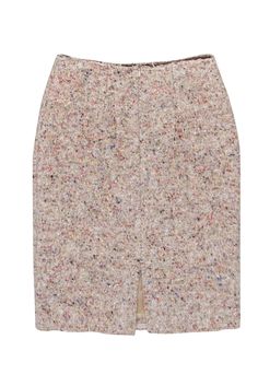 Indulge in cozy-chic luxury with this timeless tweed skirt from Acne Studios. Made with a lavish wool blend, it features a classic pencil silhouette with a playful twist - colorful speckles that add a touch of personality to the beige base. Perfect for adding a pop of fun to any outfit. Size 4 (EU 36) Shell 55% Wool, 25% Nylon, 20% Silk Lining 57% Viscose, 43% Polyester Hidden back zip Back vent slit Knee length Pencil silhouette Darted waist Waist 27" Length 22.5" Acne Studio, Swedish Fashion, Pencil Silhouette, Tweed Pencil Skirt, Buy Shoes Online, Tweed Skirt, Cozy Chic, Sweater Weather, Wool Blend