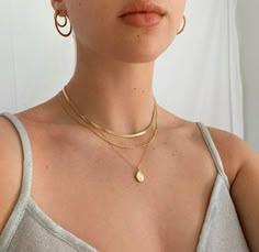 Layered Gold Necklaces, 00s Mode, Elegante Casual, Jewelry Essentials, Stacked Jewelry, Mua Sắm